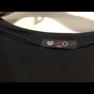 Black short sleeve tunic